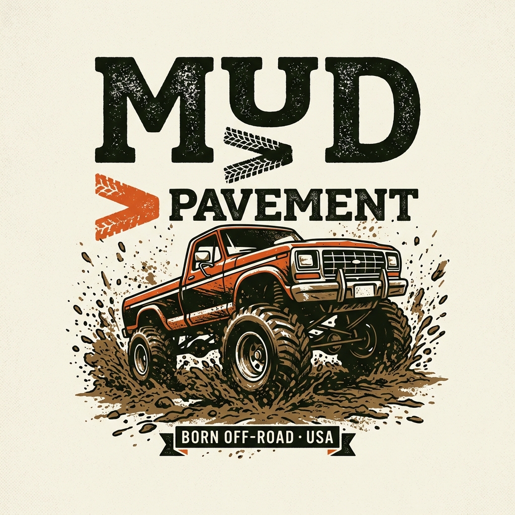 Mud > Pavement
